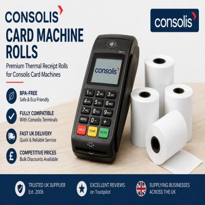 Consolis Credit Card Machine Rolls (Universal) Boxed 20's - Consolis TRC102