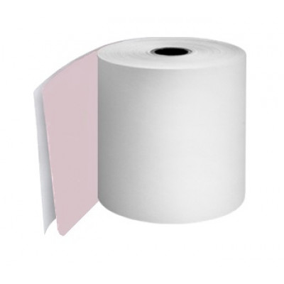 76mm 2 Ply Till Rolls White / Pink Boxed 20 - TR055